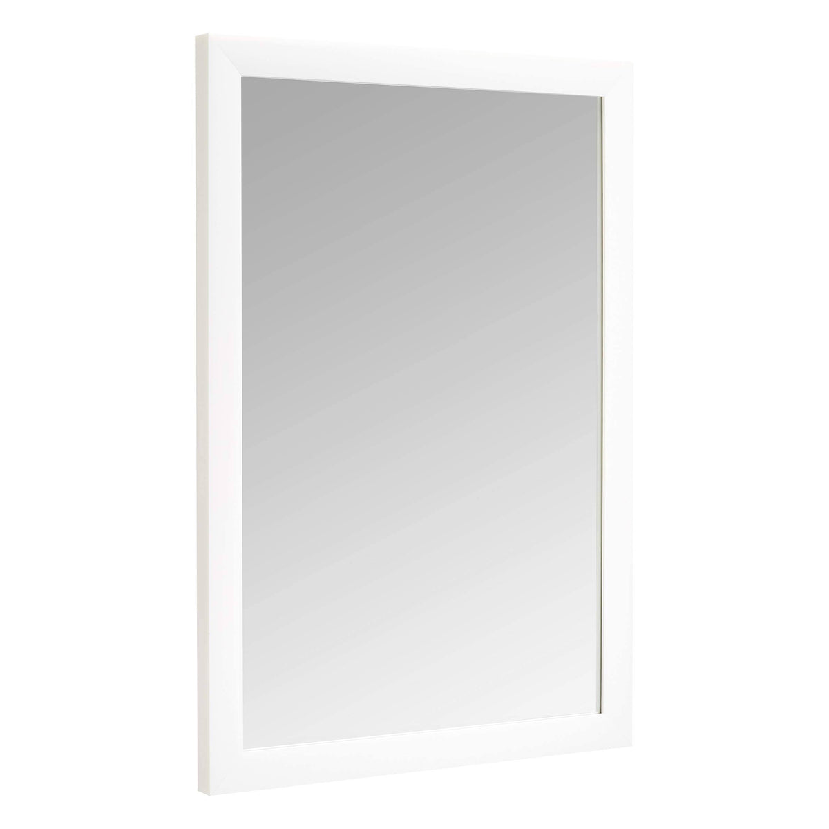 AmazonBasics Rectangular Wall Mirror - 20" x 28", Standard Trim, White - Product image 1