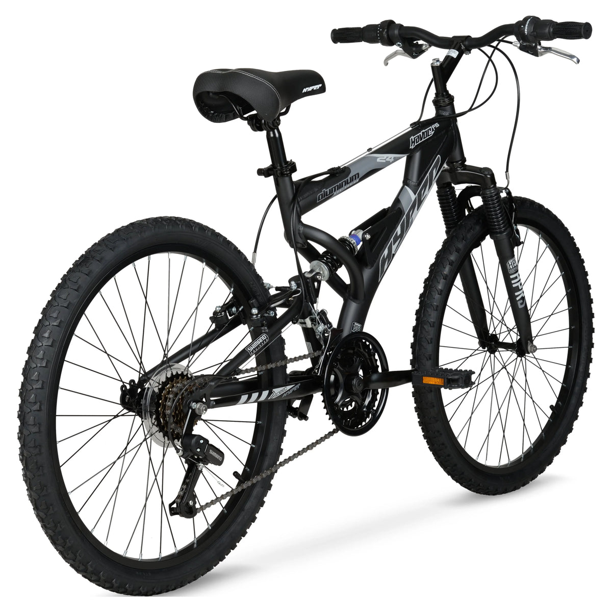 24" Hyper Bicycles Havoc Mountain Bike, Youth/Adult, Recommended Ages 10 - 14 Years Old, Black - Product image 13