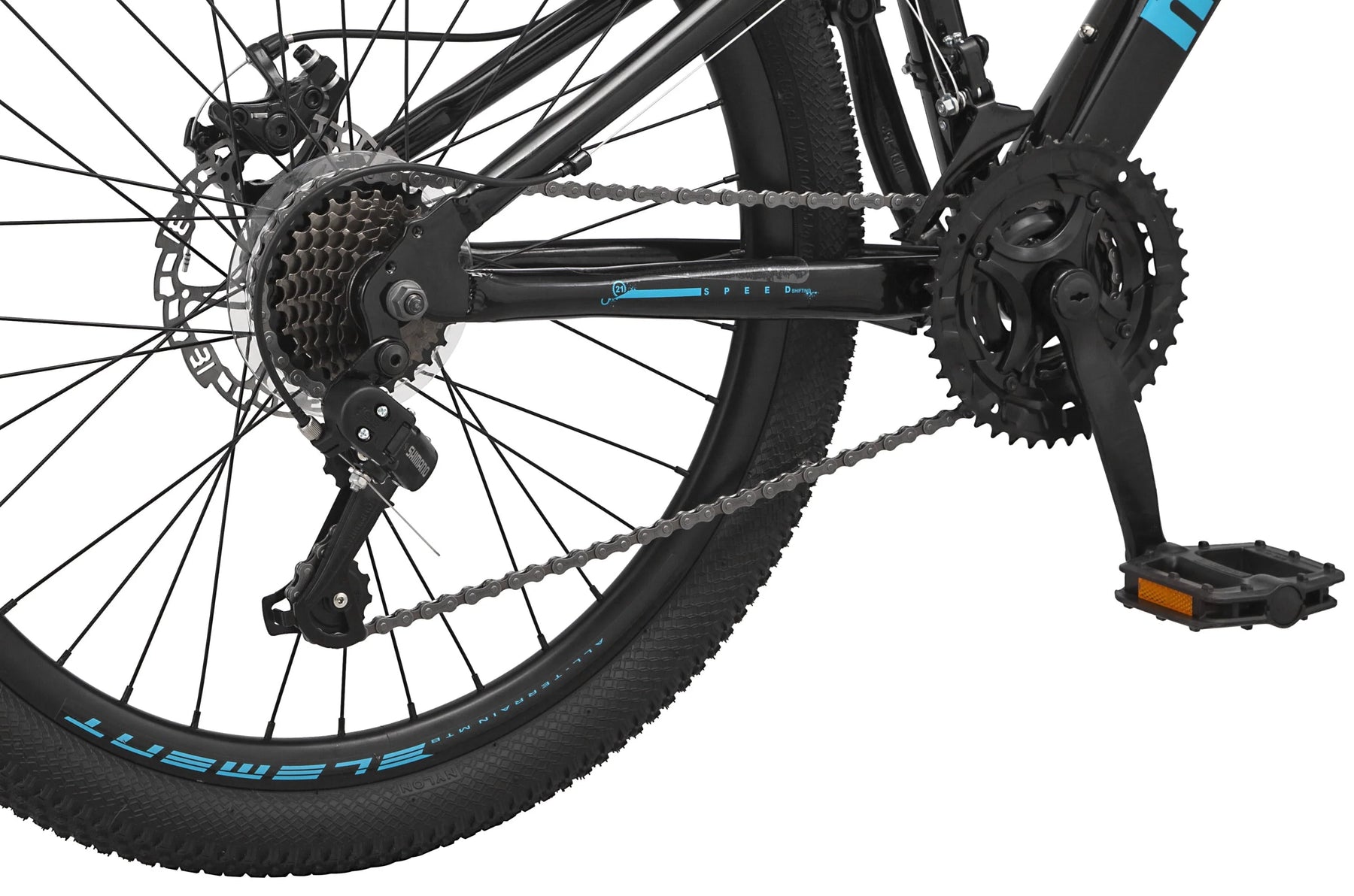 Mongoose 24" Durham Mountain Bike, 21 Speeds, Black - Product image 7