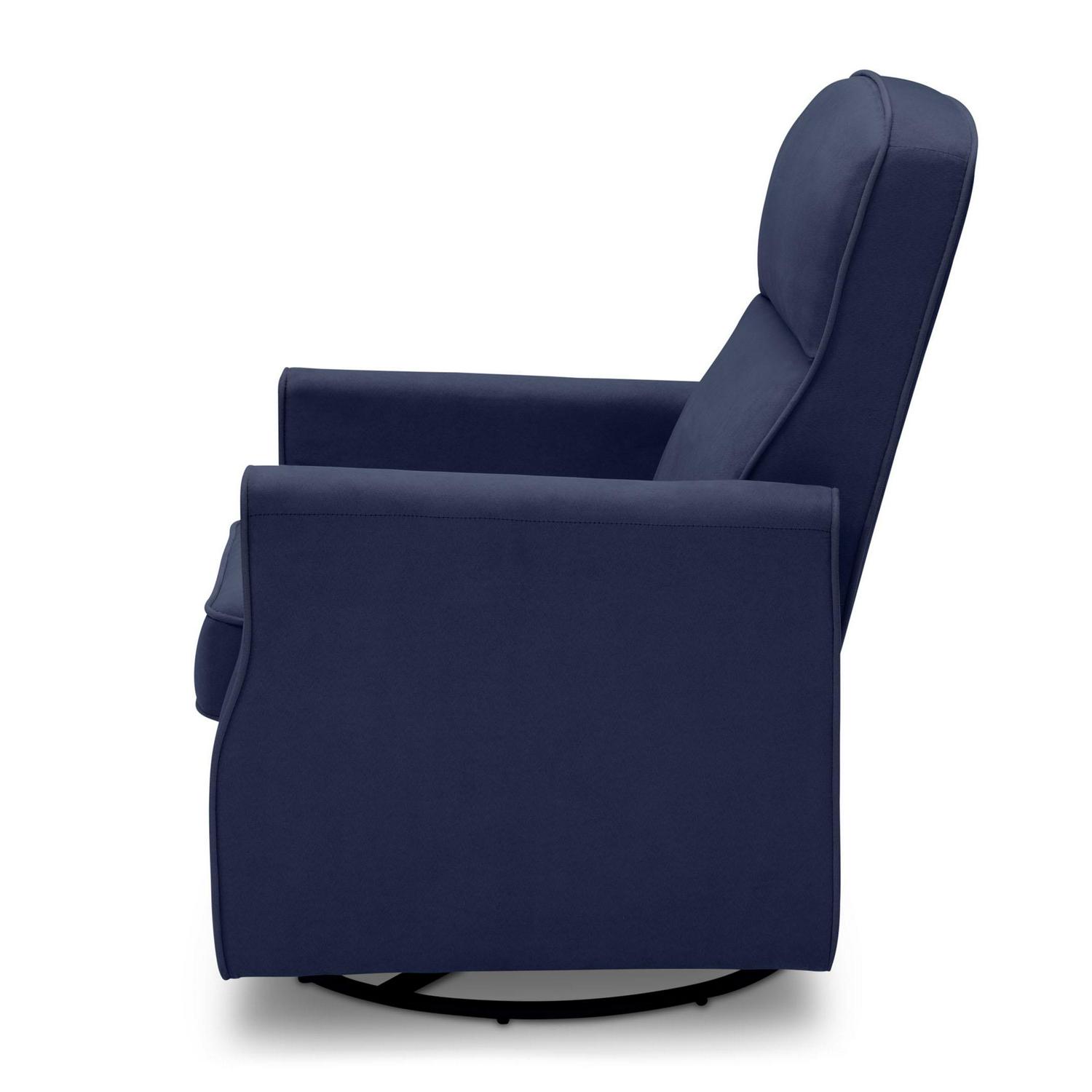 Delta Children Clair Slim Nursery Glider Swivel Rocker Chair. Navy - Product image 3