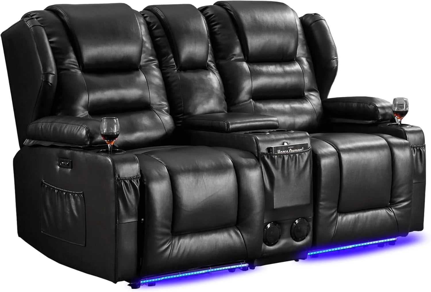 IPKIG Electric Home Theater Seating - Power Recline Chair Loveseat RV Sofa with Console - Product image 2