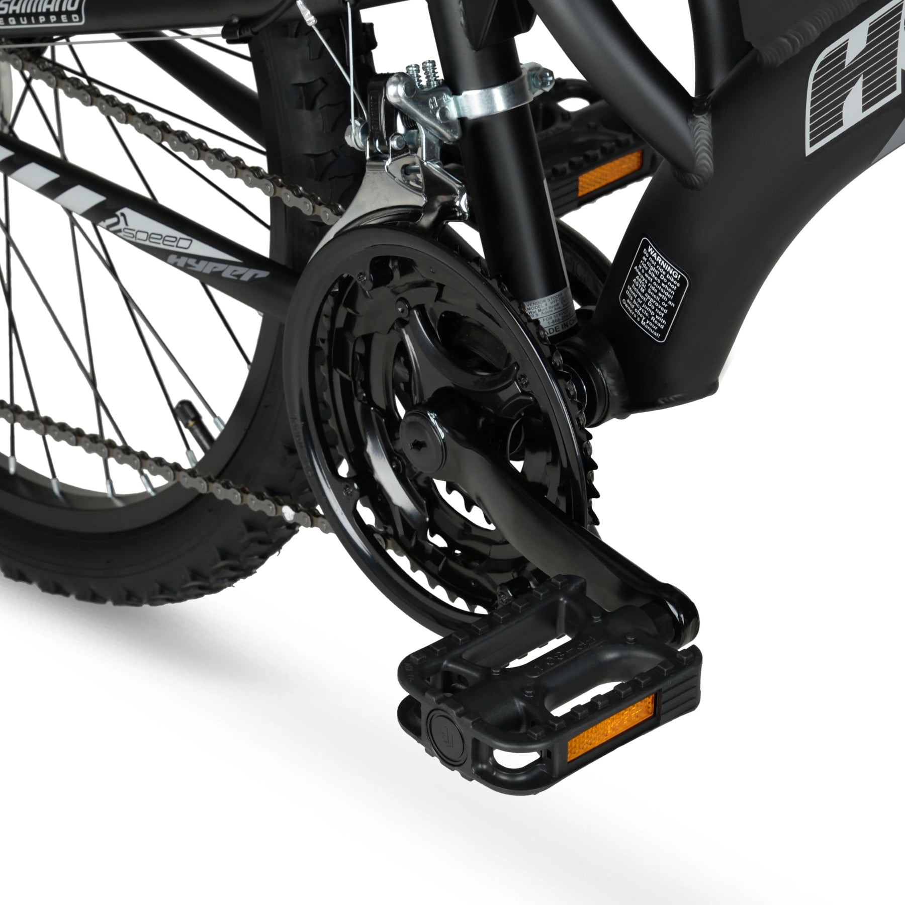 24" Hyper Bicycles Havoc Mountain Bike, Youth/Adult, Recommended Ages 10 - 14 Years Old, Black - Product image 11