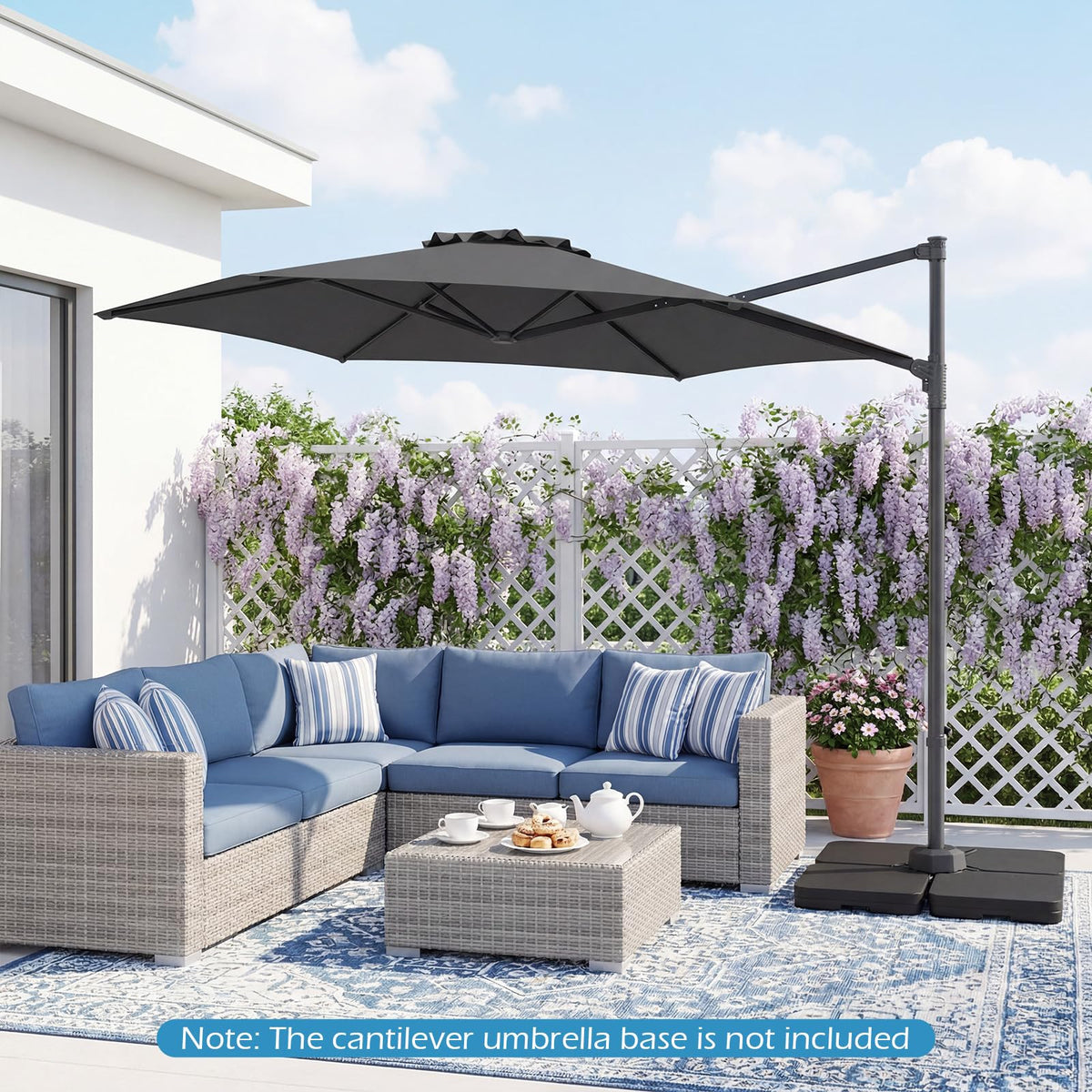 Tangkula 10FT Patio Umbrella Offset Cantilever Outdoor Umbrella - Product image 9