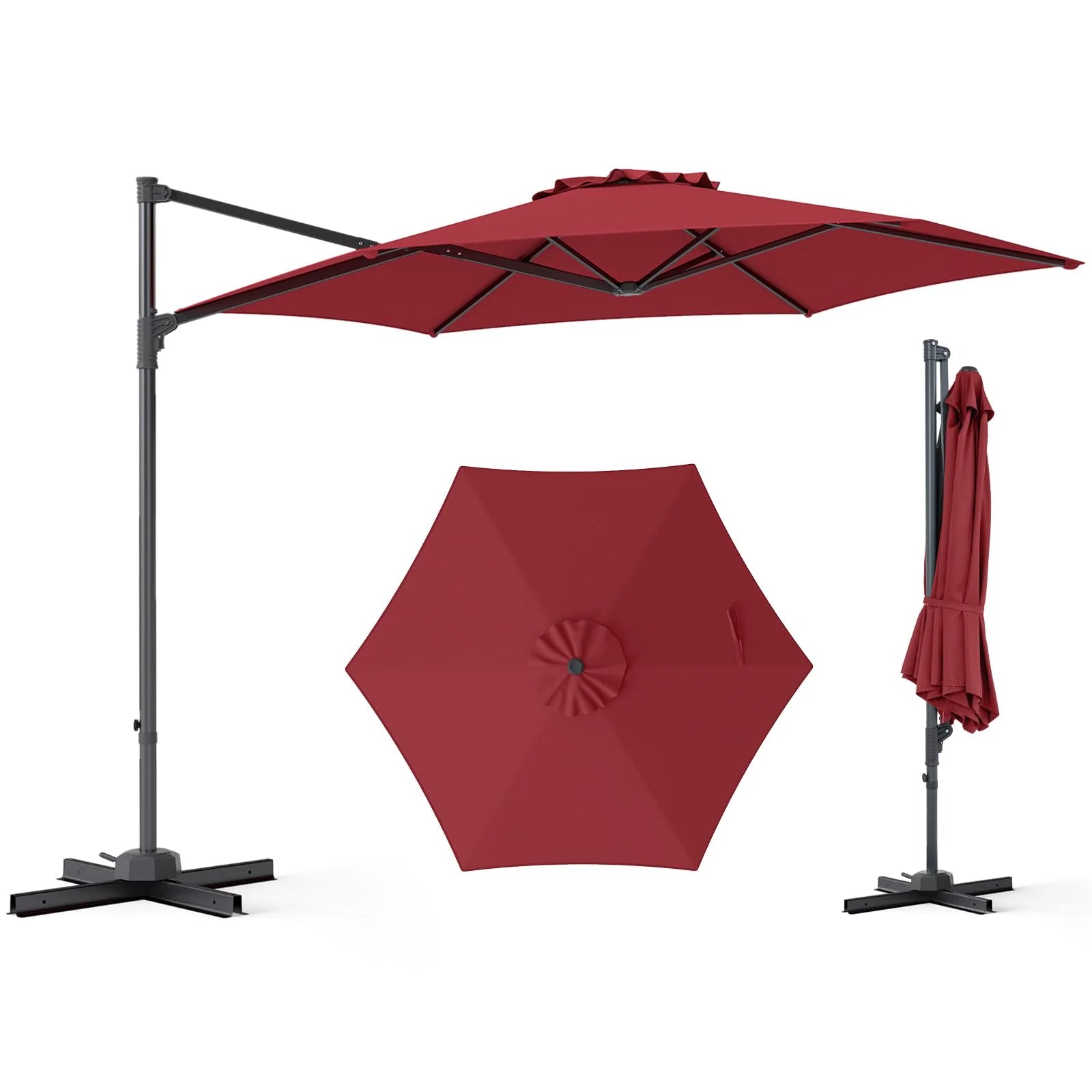 Tangkula 10FT Patio Umbrella Offset Cantilever Outdoor Umbrella - Product image 10