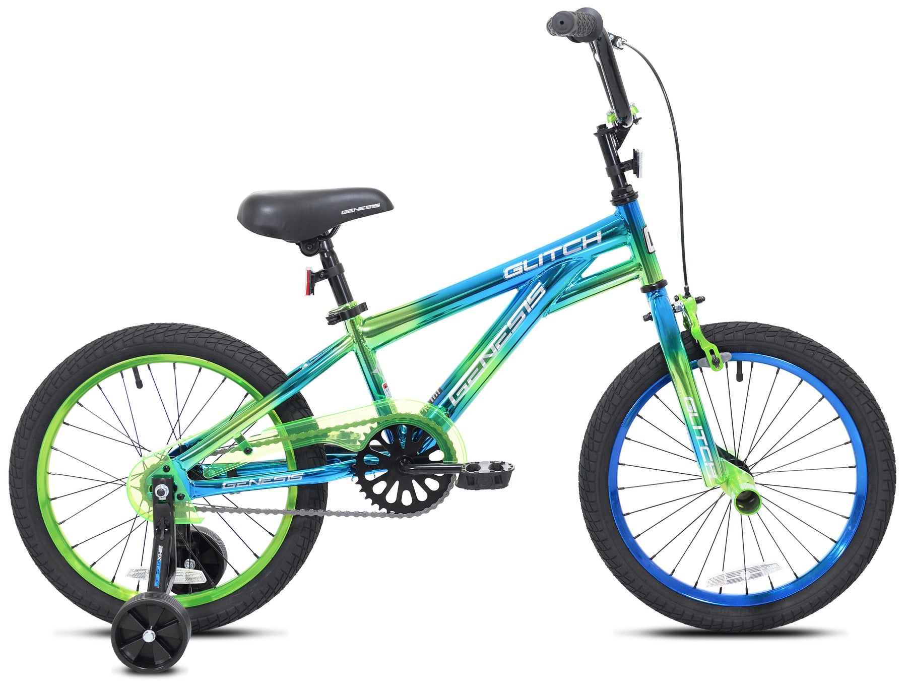 18" Glitch Boy'S BMX Bike, Blue/Green - Product image 1