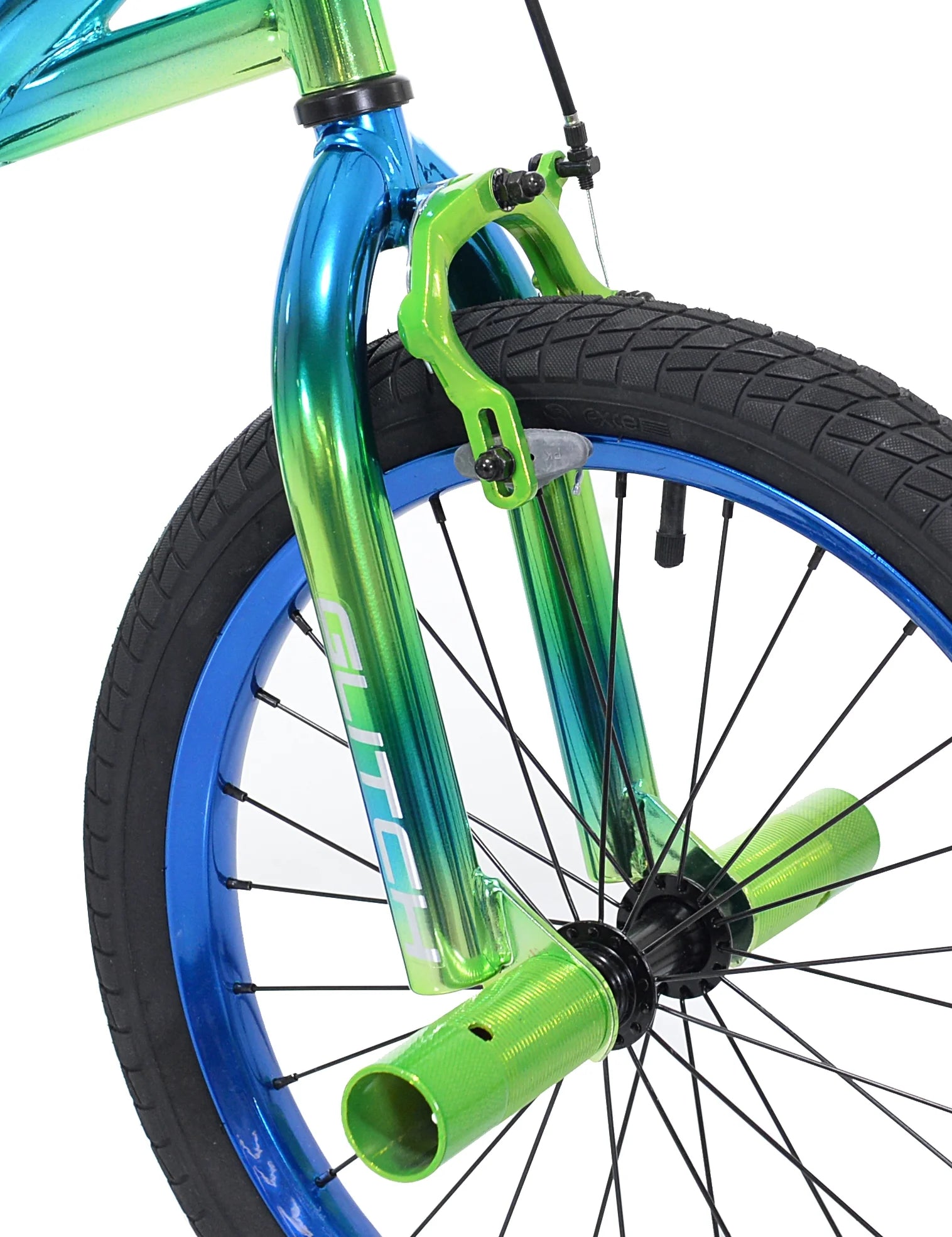 18" Glitch Boy'S BMX Bike, Blue/Green - Product image 3