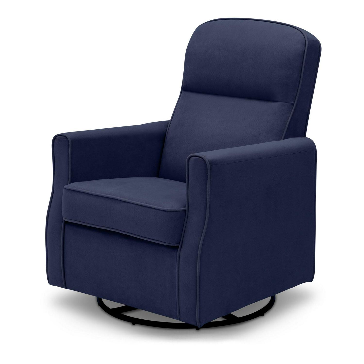 Delta Children Clair Slim Nursery Glider Swivel Rocker Chair. Navy - Product image 5