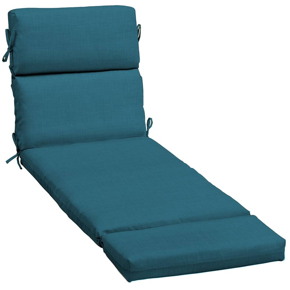 Style Selections Texture Peacock Patio Chaise Lounge Chair Cushion Polyester - AD34592B-D9C1 - Product image 1
