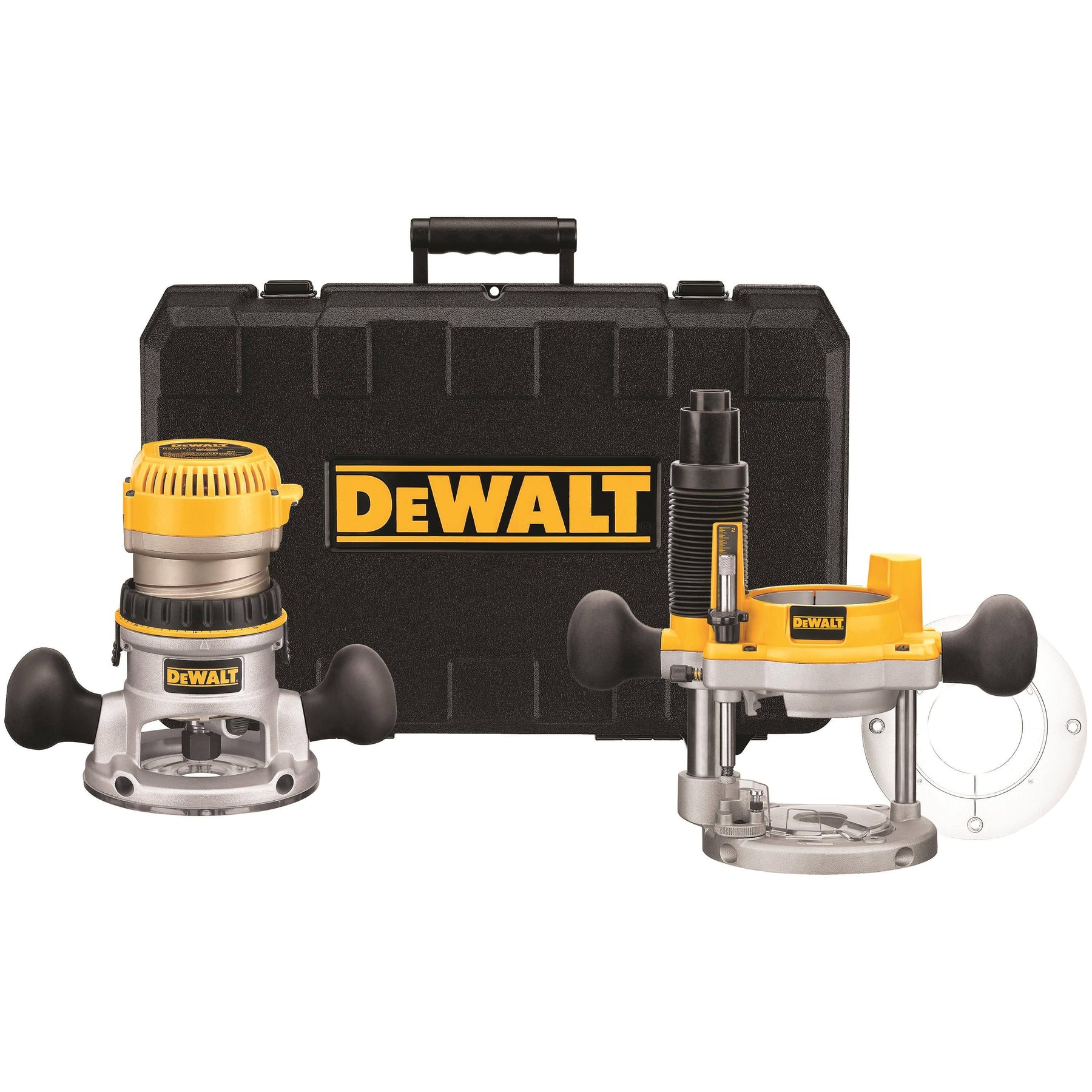 DeWALT- 2-1/4 HP Fixed Base/Plunge Router Combo Kit DW618PK - Product image 1