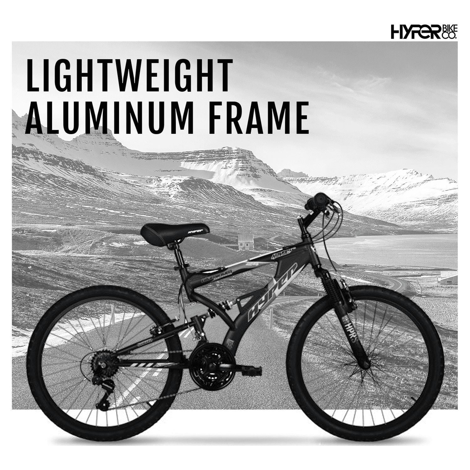 24" Hyper Bicycles Havoc Mountain Bike, Youth/Adult, Recommended Ages 10 - 14 Years Old, Black - Product image 3