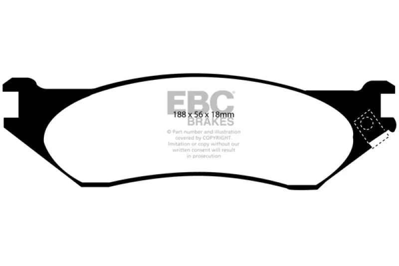 EBC - Front Greenstuff Pad PN DP61638