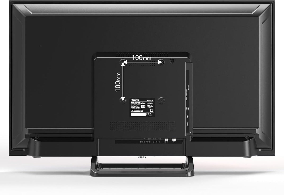 TuTu Televisions 32 Inches (80 cm) LED Central Stand TV HD Ready Triple Tuner (DVB-C / T2 / S2) HDMI x2 CI+ Media Player USB 2.0 Hotel Mode Dolby Audio 2024