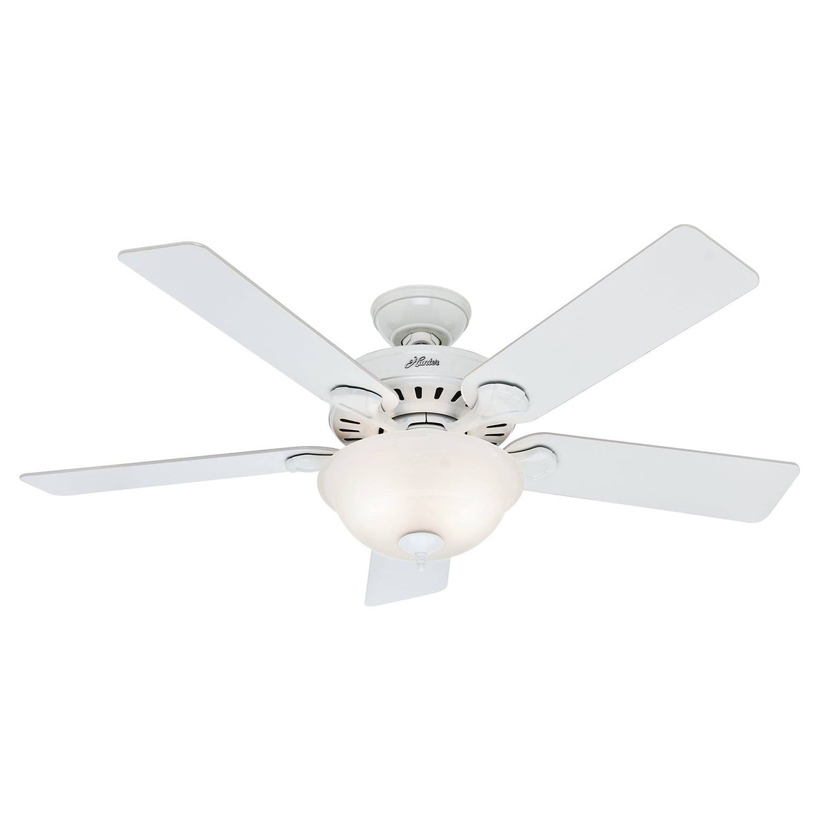 Hunter Pro's Best Five Minute 52" Ceiling Fan with Light - White - White/Beech Blades - Product image 1