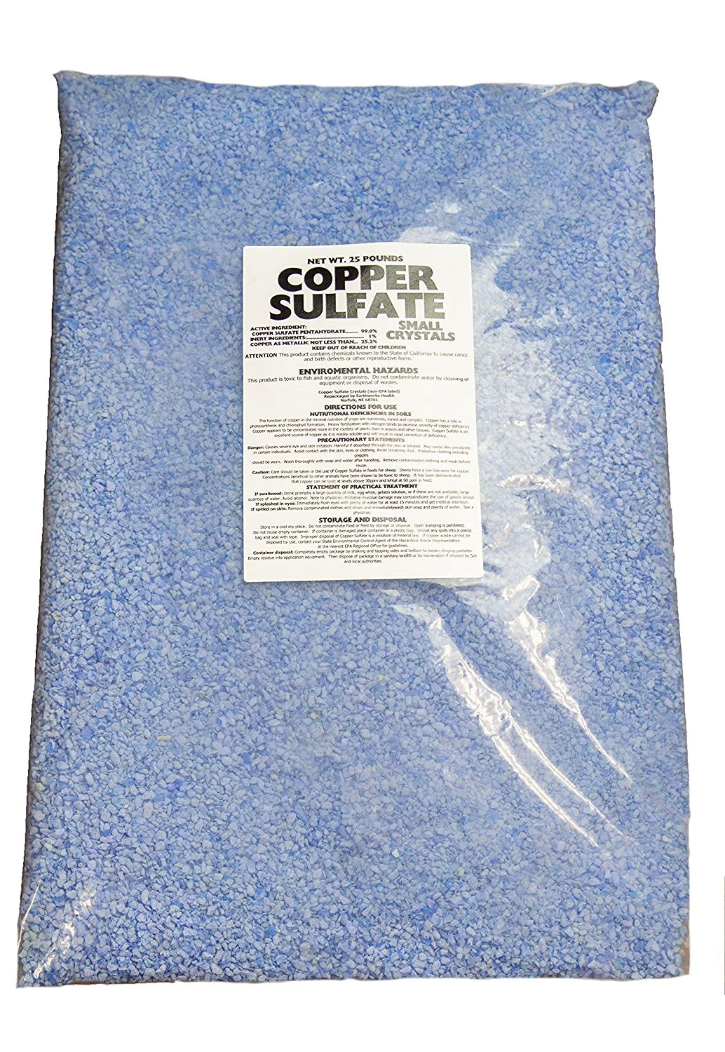Copper Sulfate Fine Crystals - 25 lb Bag - Product image 3