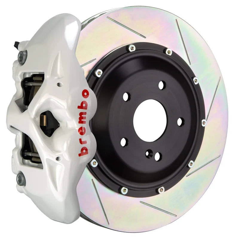 Brembo GT Systems 380x28 2-Piece 4 Piston White Slotted Rear