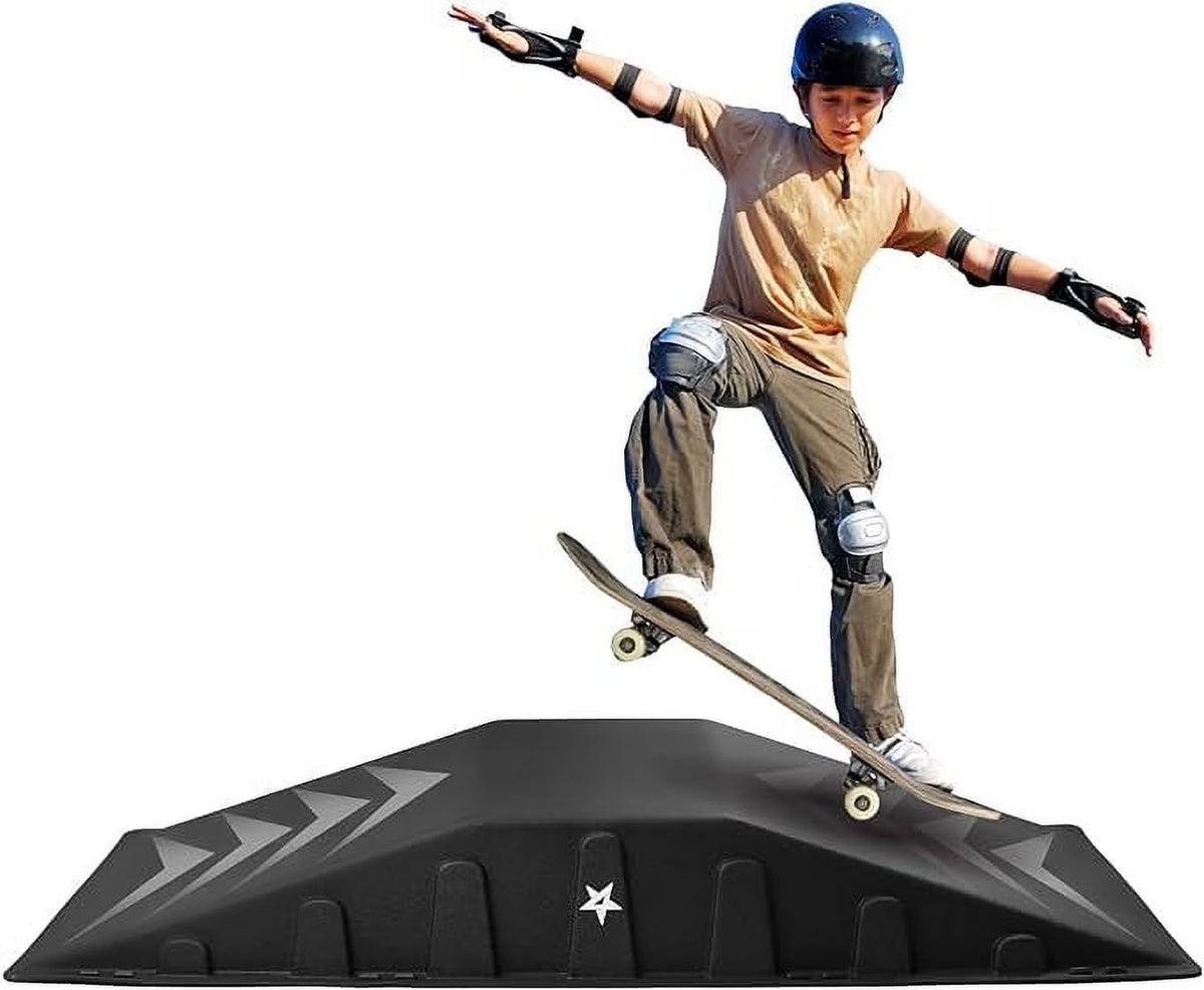 Yes4all Single - Piece Skateboard Ramp, Bike Ramp, Skate Ramp - Design for Beginners, More Durable, Safe - Product image 1