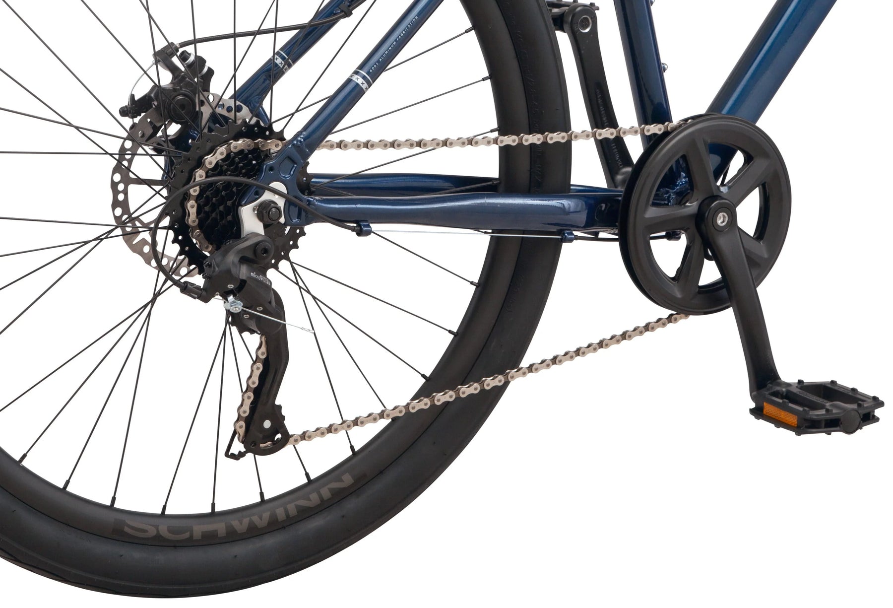 Schwinn Junction 27.5 in Mens Hybrid Bike, 7 Speed Adult Bicycle, Navy - Product image 7