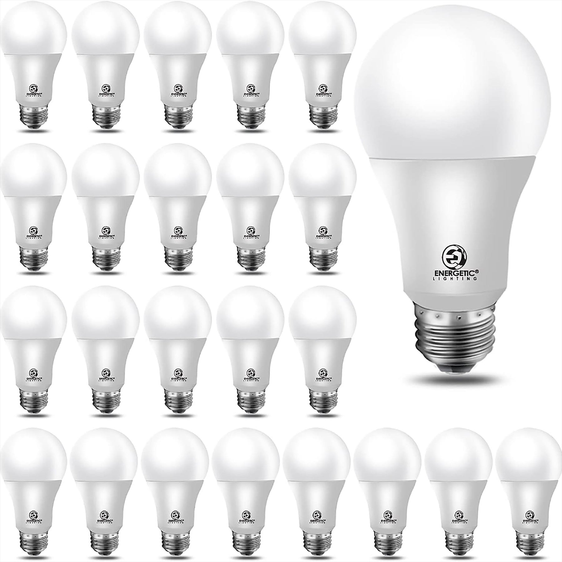 Energetic Lighting 60-Watt EQ A19 Warm White E26 LED Light Bulb (24-Pack) - YGA03C54-830-24P - Product image 1