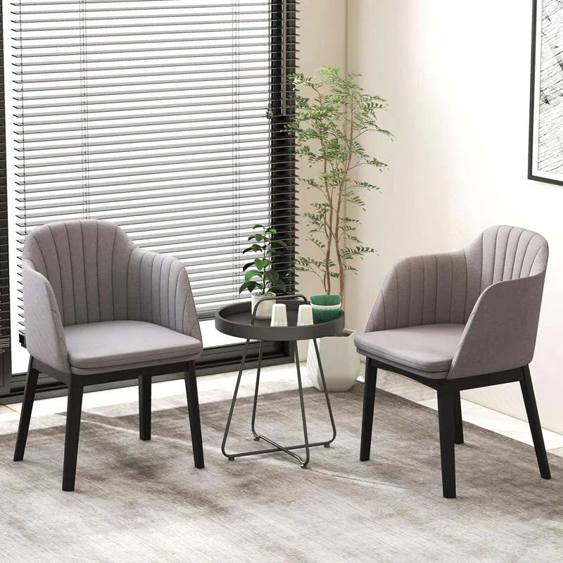 Set of 2/4 Upholstered Velvet Accent Dining Chairs with Curved Backrests, Detachable Cushion - Product image 3