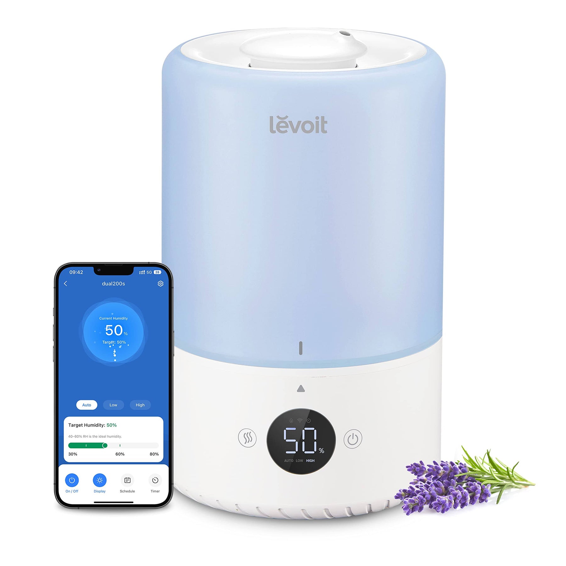 Levoit Dual 200S Smart Humidifiers for Bedroom, Top Fill, Customize Humidity for Home - Product image 1