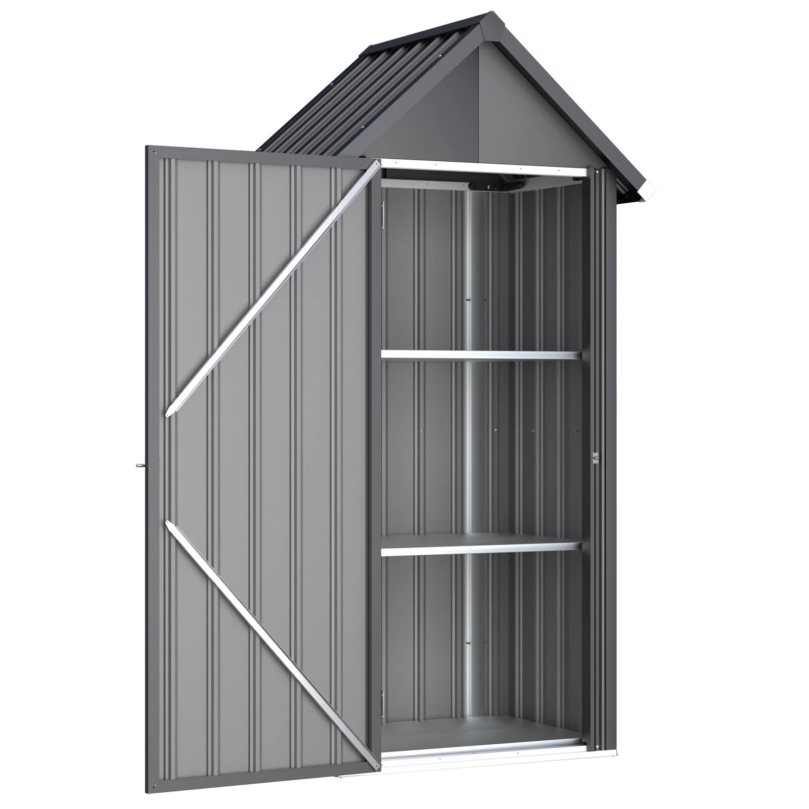 AECOJOY Vertical Outdoor Storage Cabinet with 2 Removeable Shelves - Product image 1