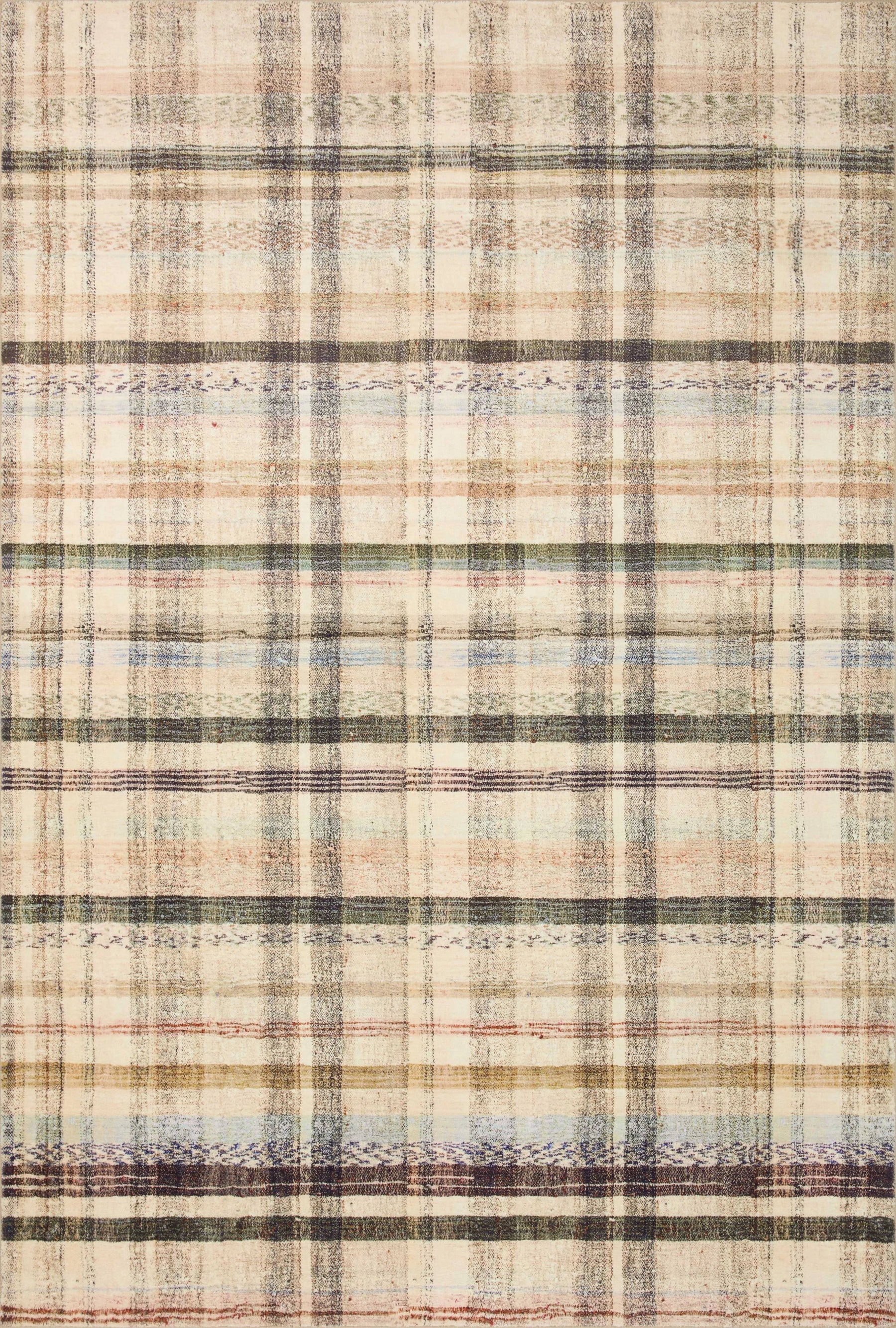 Chris Loves Julia x Loloi Humphrey HUM-02 Ivory Multi Rug - 5 ft x 7 ft