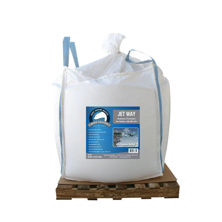 1000 lb Sack of Bare Ground Jet Way Sodium Formate Granular Deicer - Product image 1