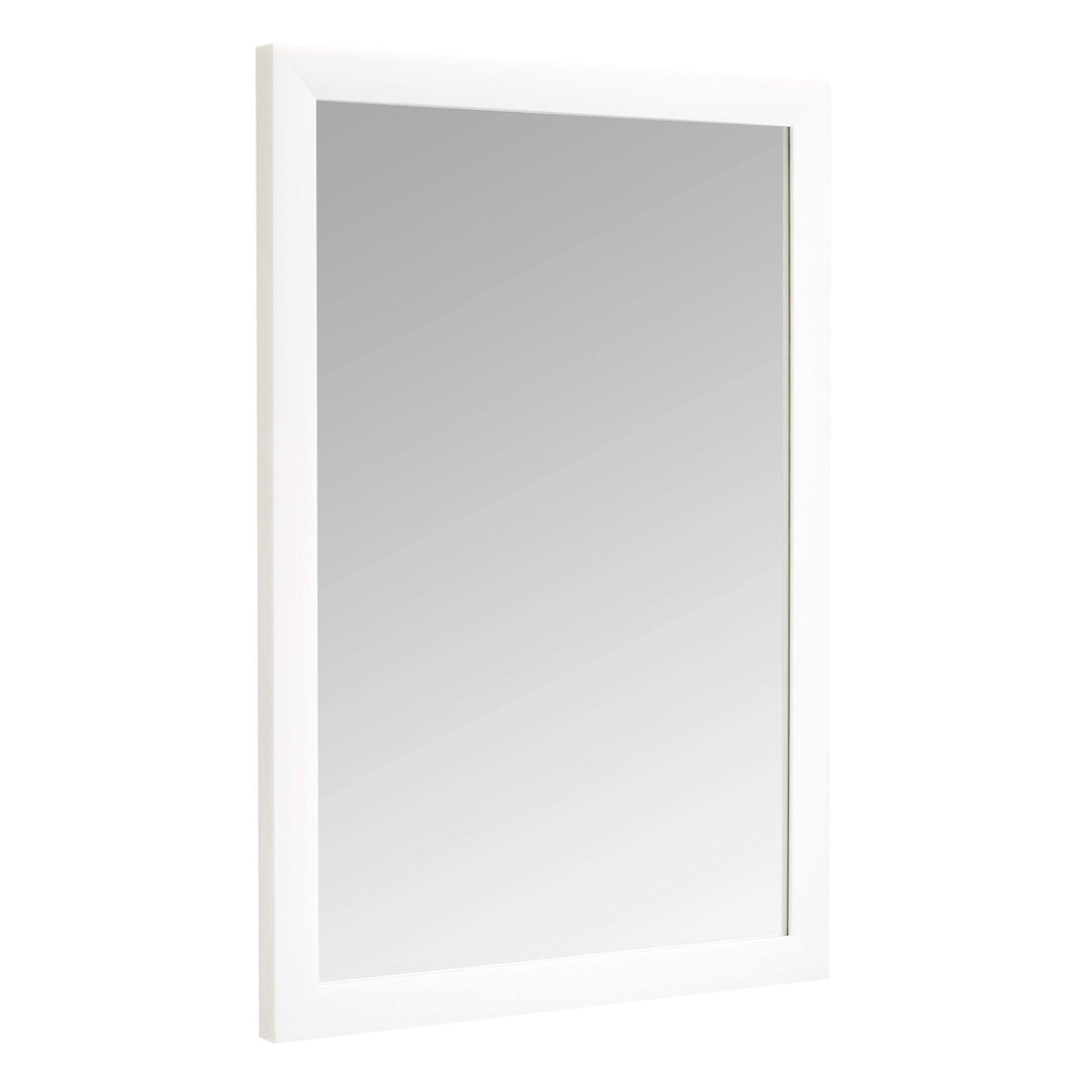 AmazonBasics Rectangular Wall Mirror - 20" x 28", Standard Trim, White