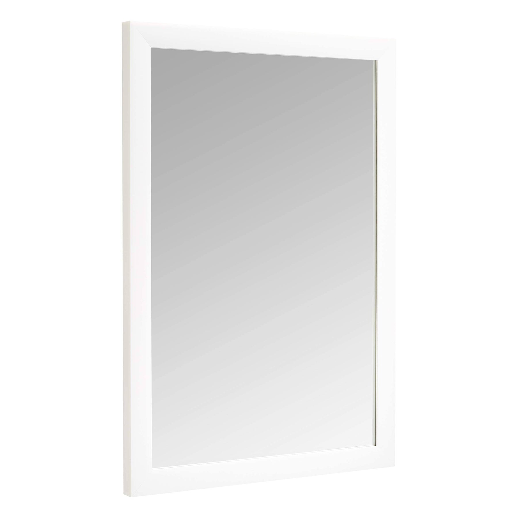 AmazonBasics Rectangular Wall Mirror - 20" x 28", Standard Trim, White - Product image 1