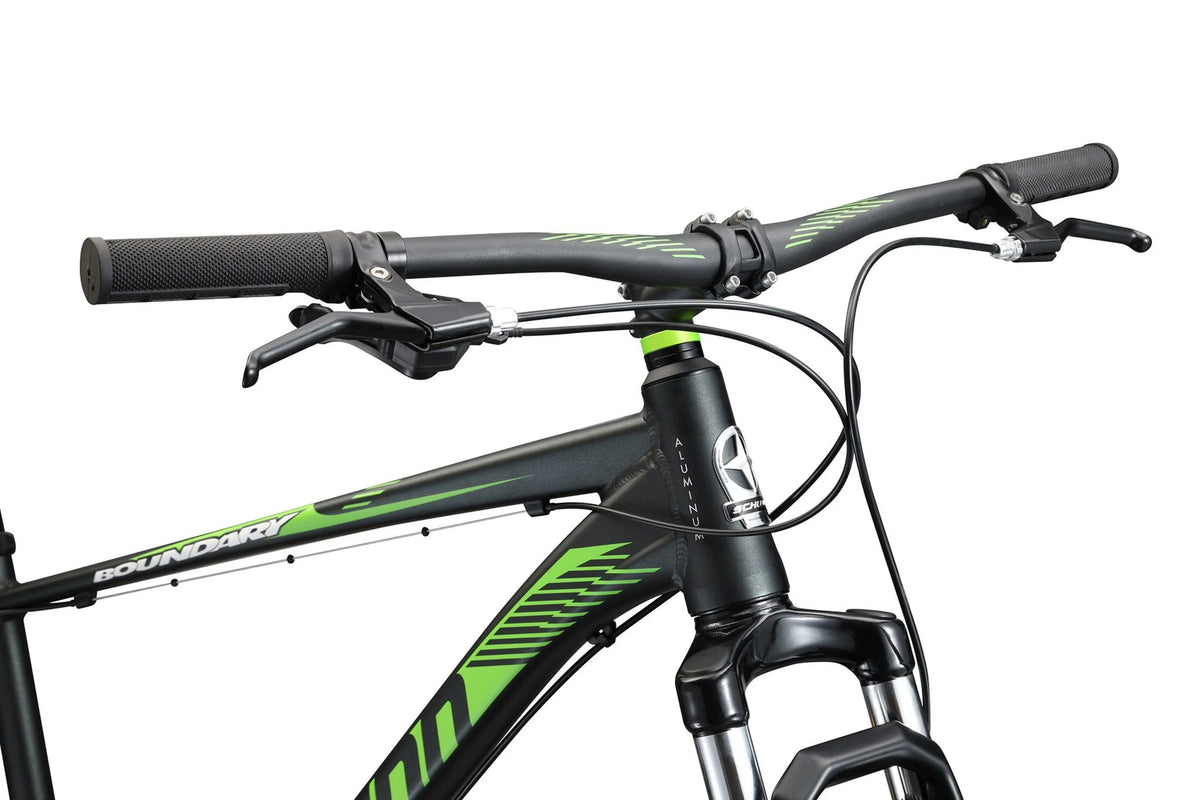 29 - In. Boundary Mens Mountain Bike, Black and Green