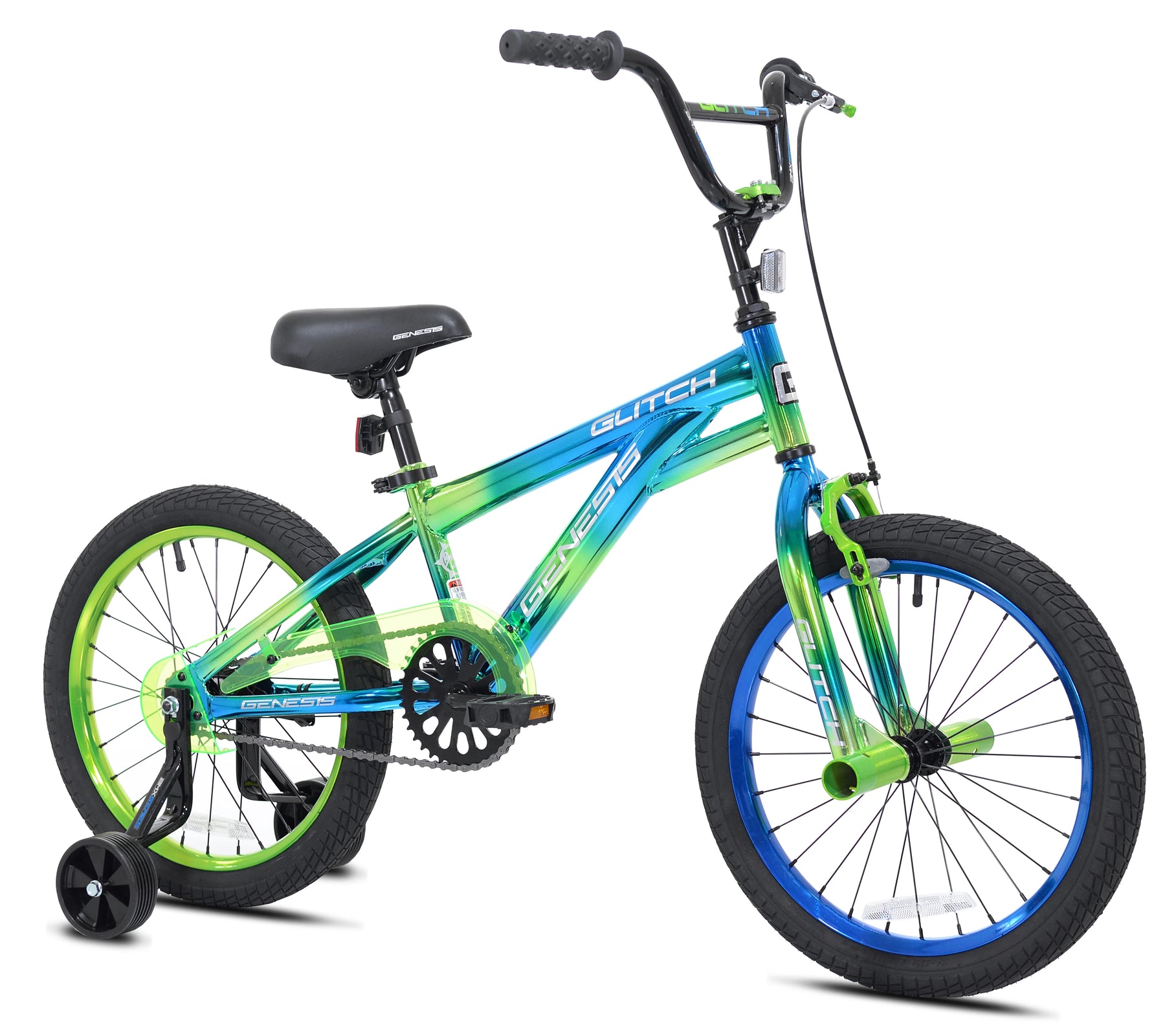 18" Glitch Boy'S BMX Bike, Blue/Green - Product image 2