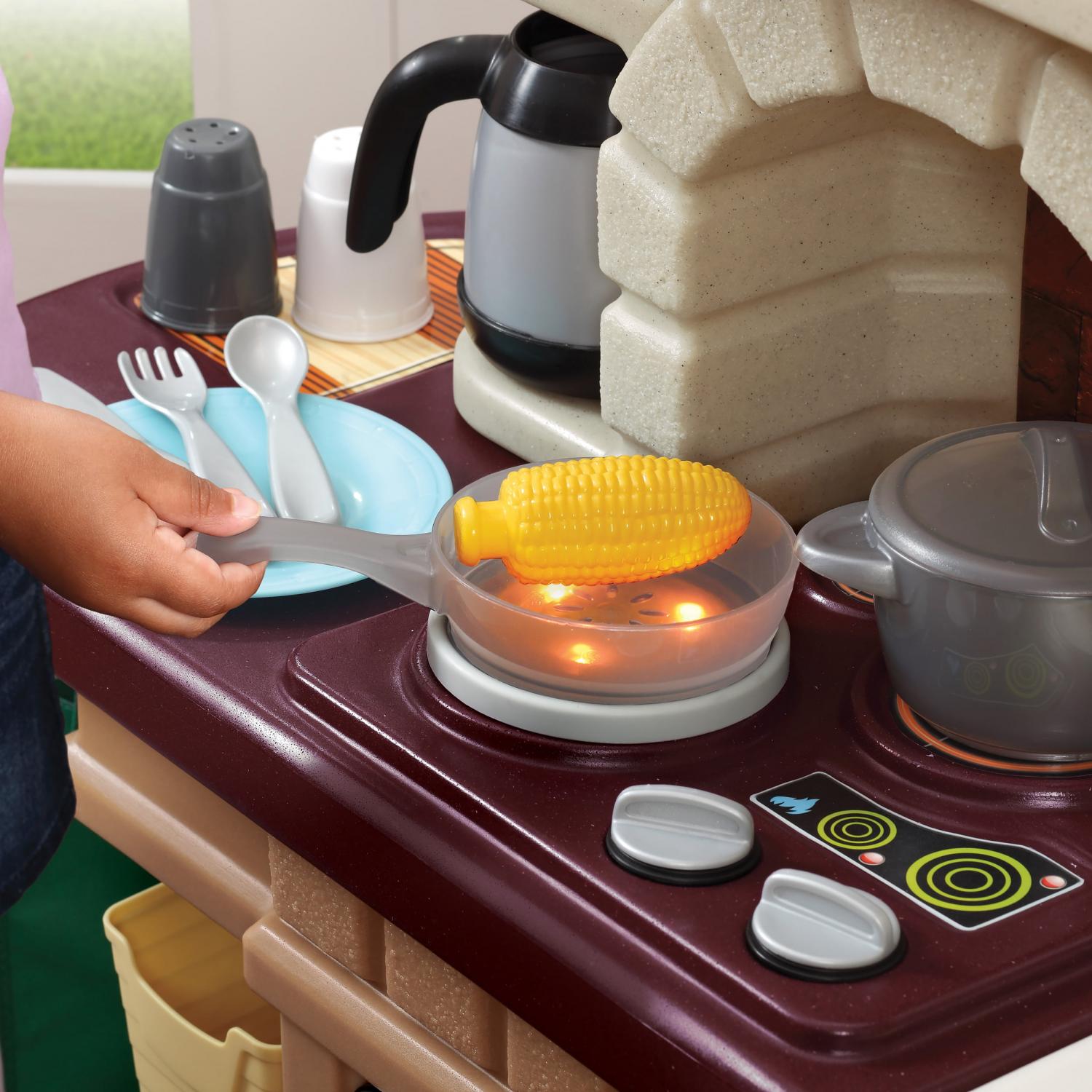 Step2 Heart of the Home Brown Toddler Play Kitchen Set - Product image 8