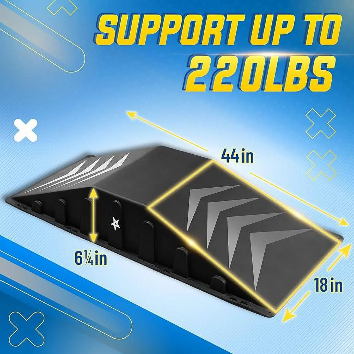 Yes4all Single - Piece Skateboard Ramp, Bike Ramp, Skate Ramp - Design for Beginners, More Durable, Safe - Product image 7