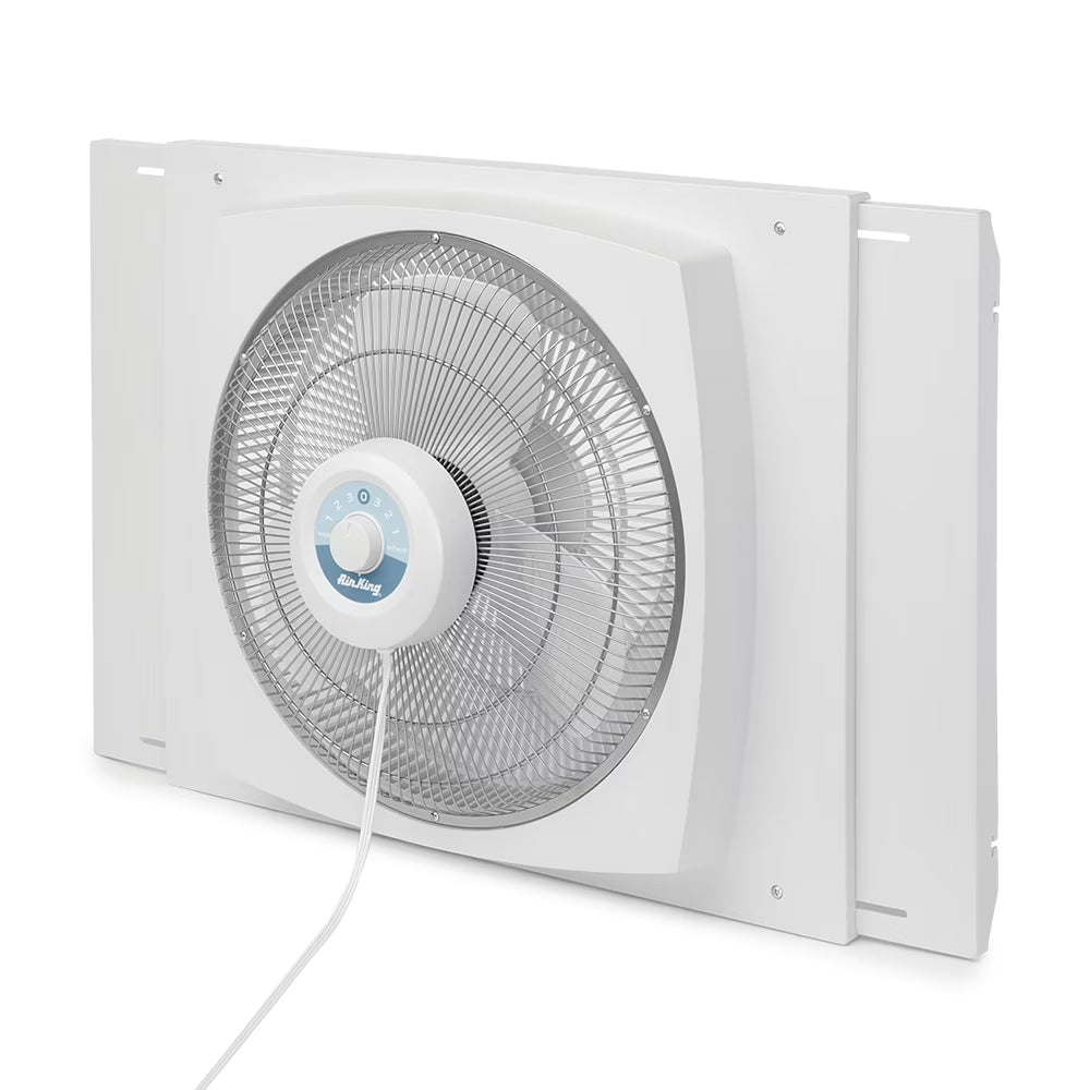 Air King Storm Guard 16" 3 - Speed 1/16 HP Plastic Blade Ball Bearing Window Fan - Product image 1