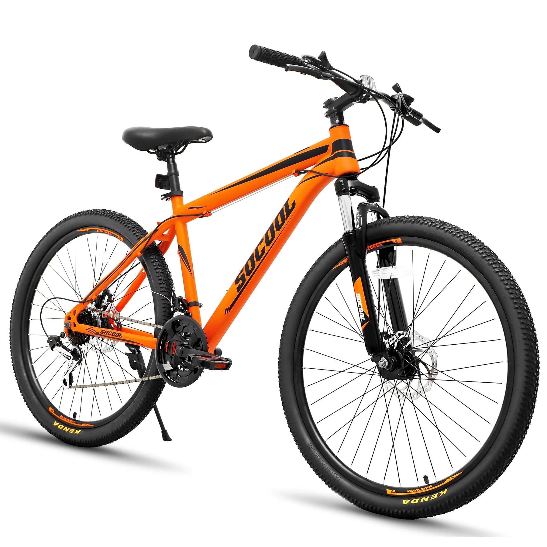 SOCOOL Mountain Bikes for Adults 26'' Bicycle, 21 - Speed - Orange & Black - Product image 2