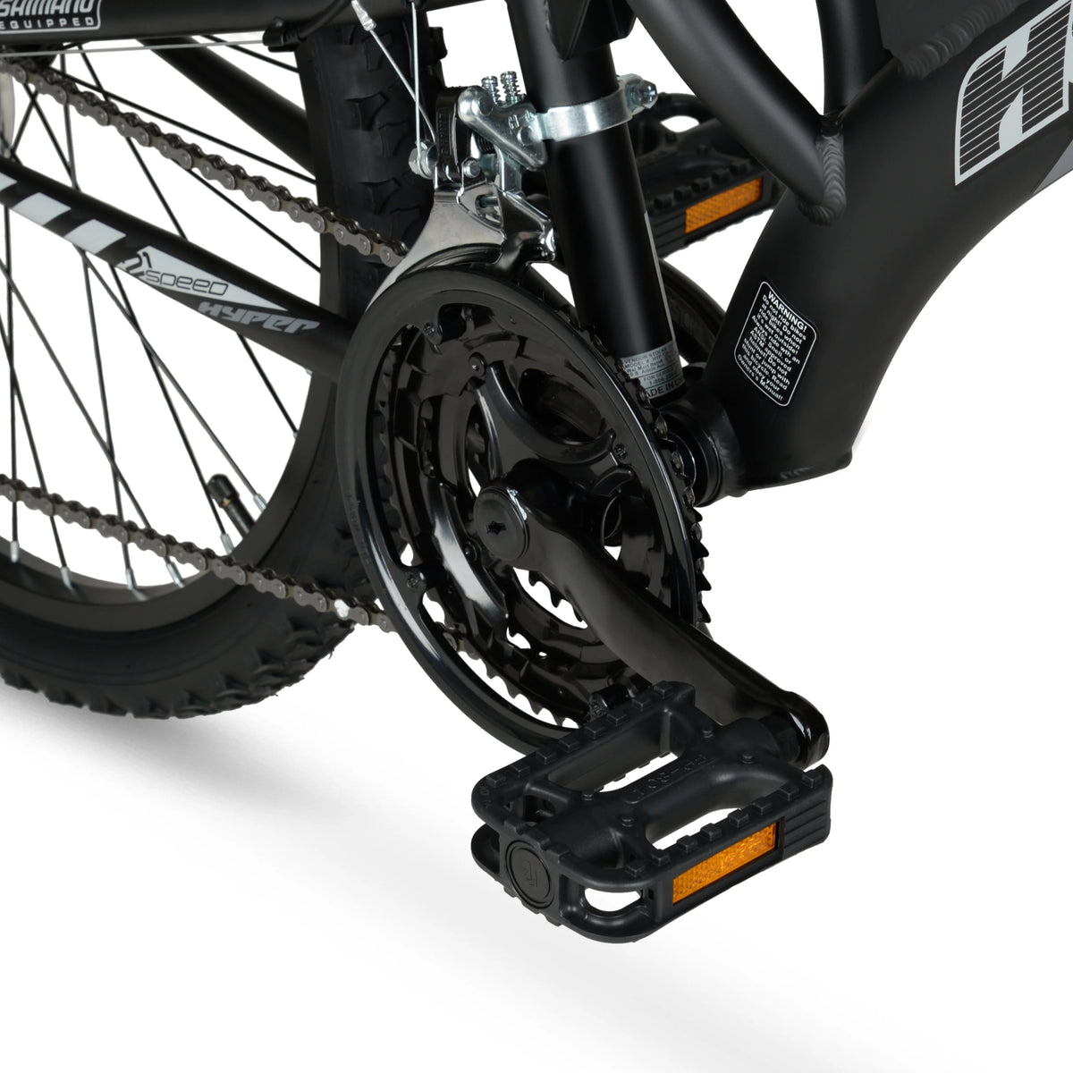 24" Hyper Bicycles Havoc Mountain Bike, Youth/Adult, Recommended Ages 10 - 14 Years Old, Black - Product image 11