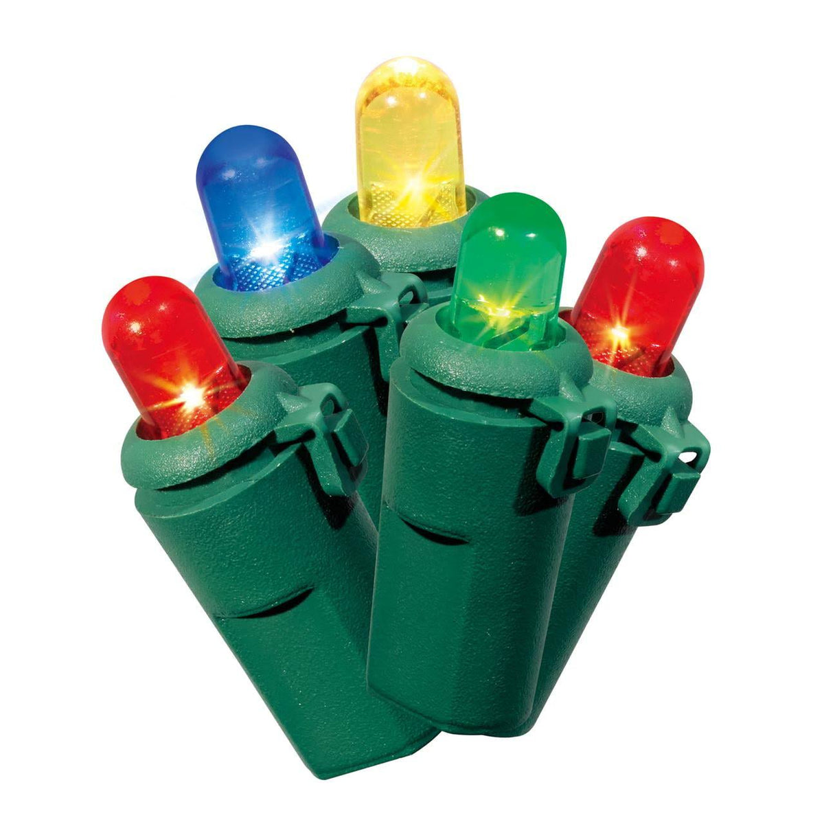 Holiday Time 240-Count Multicolor LED Dome Christmas Lights, with Green Wire, 49.1 Feet - Product image 1