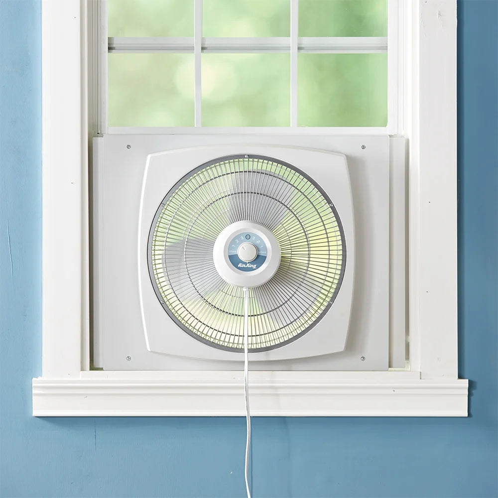 Air King Storm Guard 16" 3 - Speed 1/16 HP Plastic Blade Ball Bearing Window Fan - Product image 5