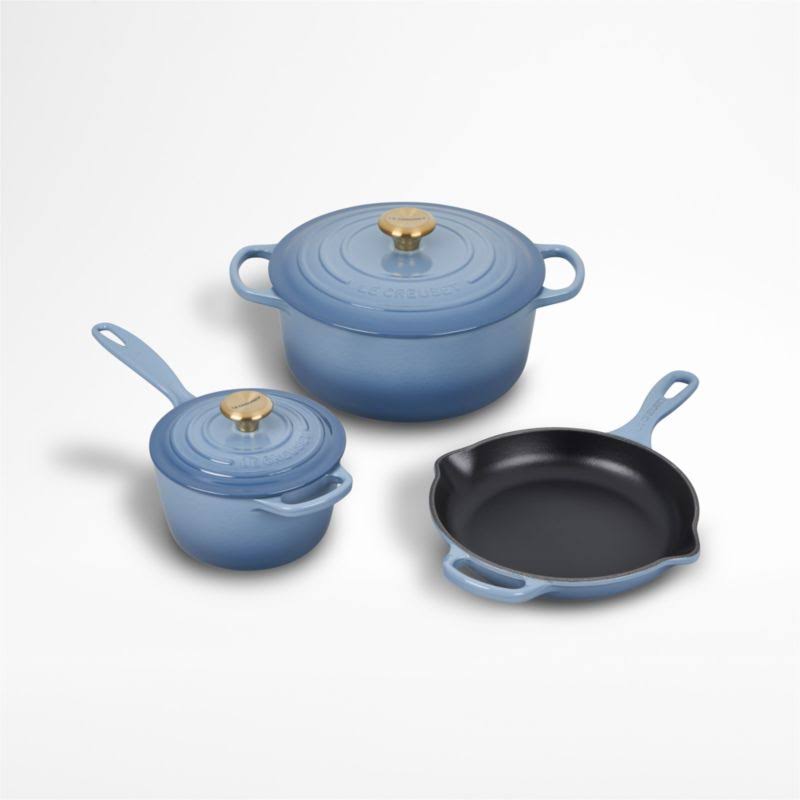 Le Creuset Signature 5-Piece Chambray Cast Iron Cookware Set - Product image 1