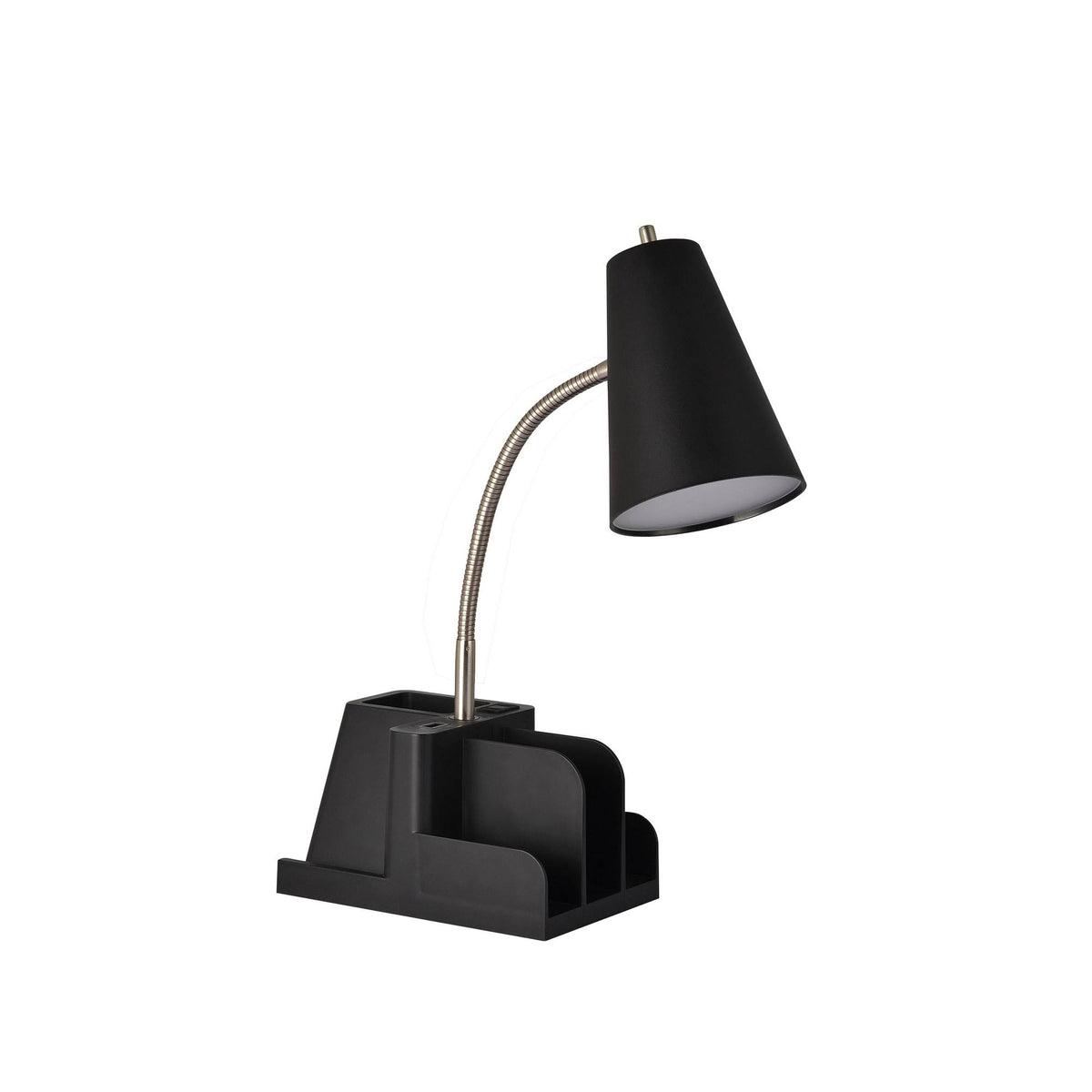 Organizer Task Lamp Black (Includes LED Light Bulb) - Room Essentials - Product image 1