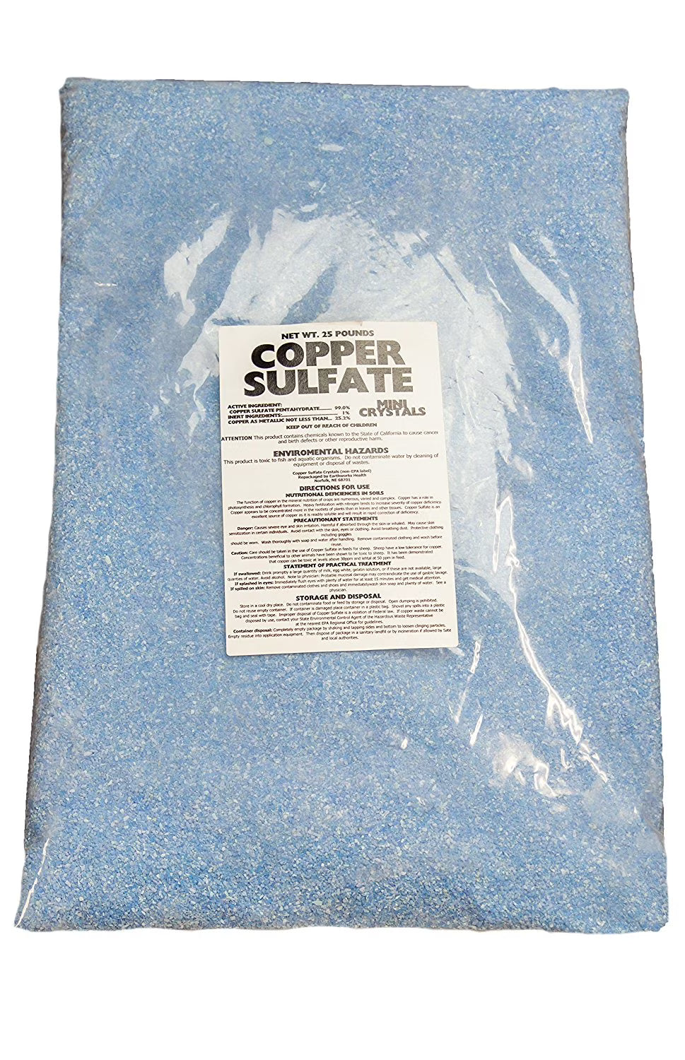 Copper Sulfate Fine Crystals - 25 lb Bag - Product image 2