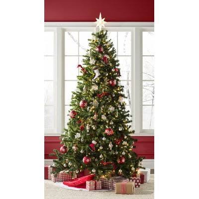 Beachcrest Home Green Spruce Artificial Christmas Tree with Clear/White Lights - Product image 1
