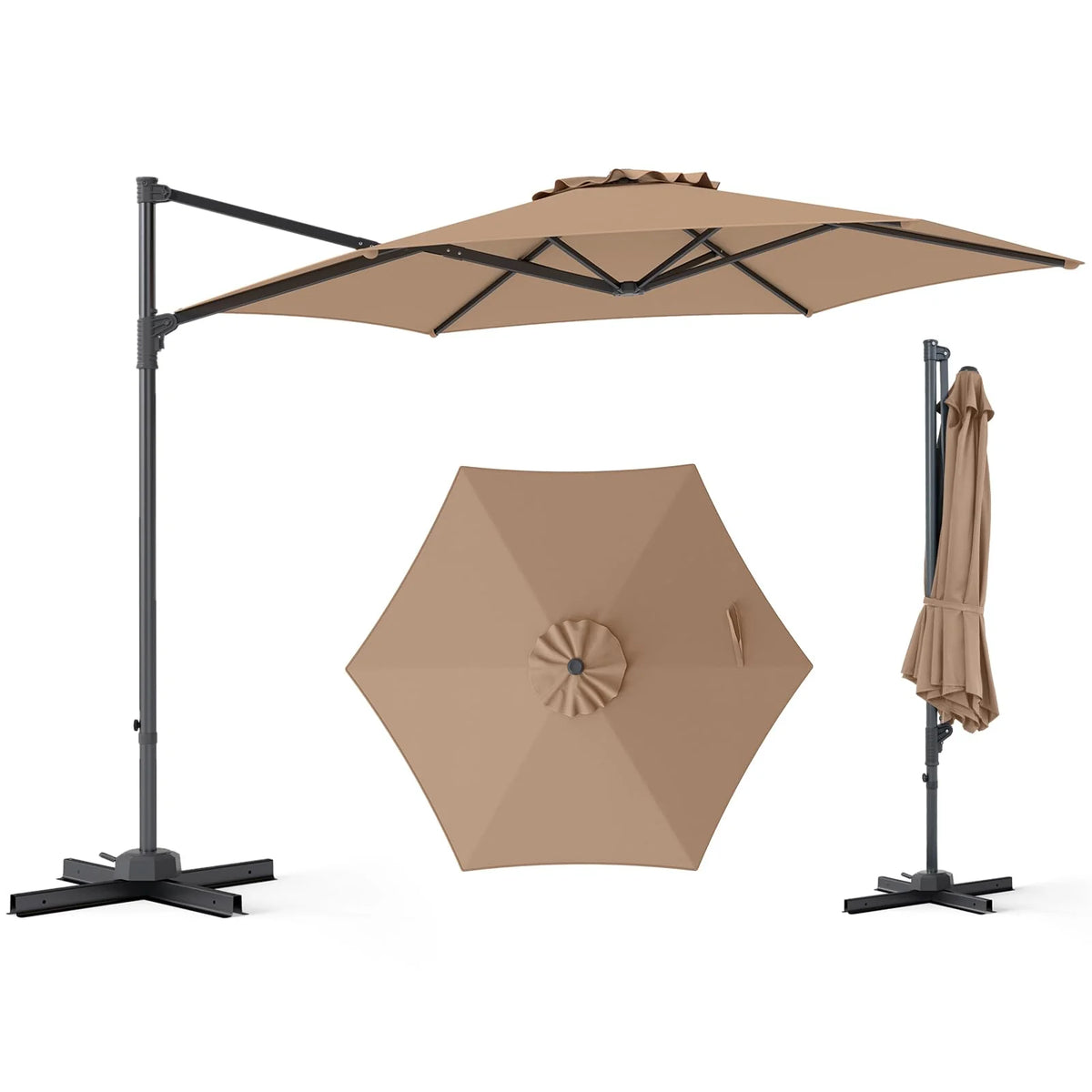 Tangkula 10FT Patio Umbrella Offset Cantilever Outdoor Umbrella - Product image 12