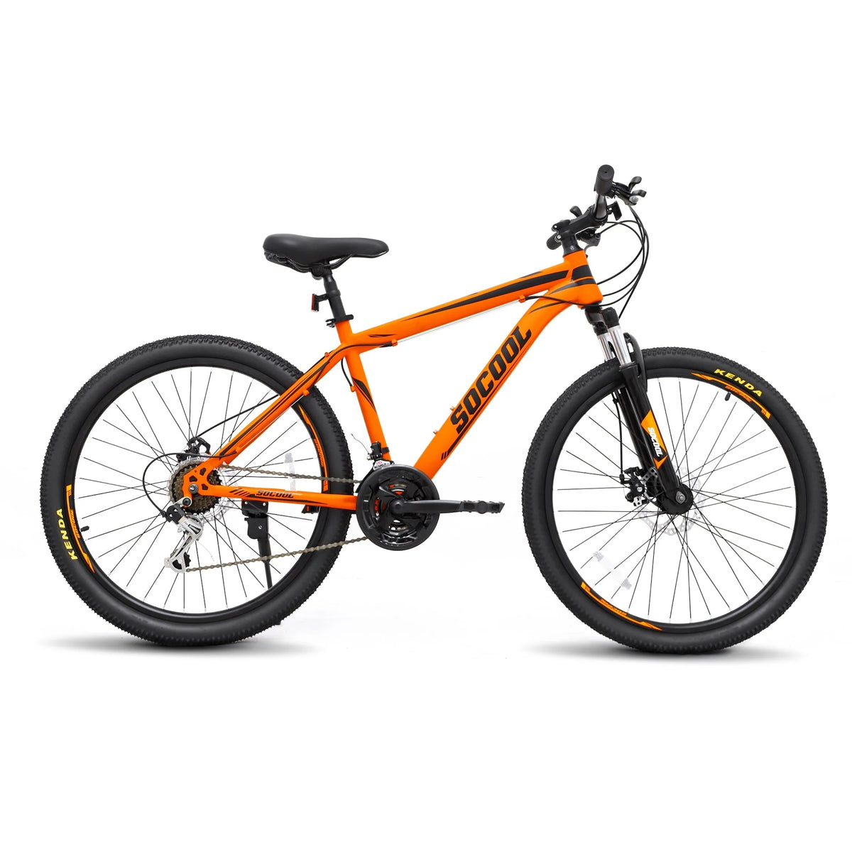 SOCOOL Mountain Bikes for Adults 26'' Bicycle, 21 - Speed - Orange & Black - Product image 1