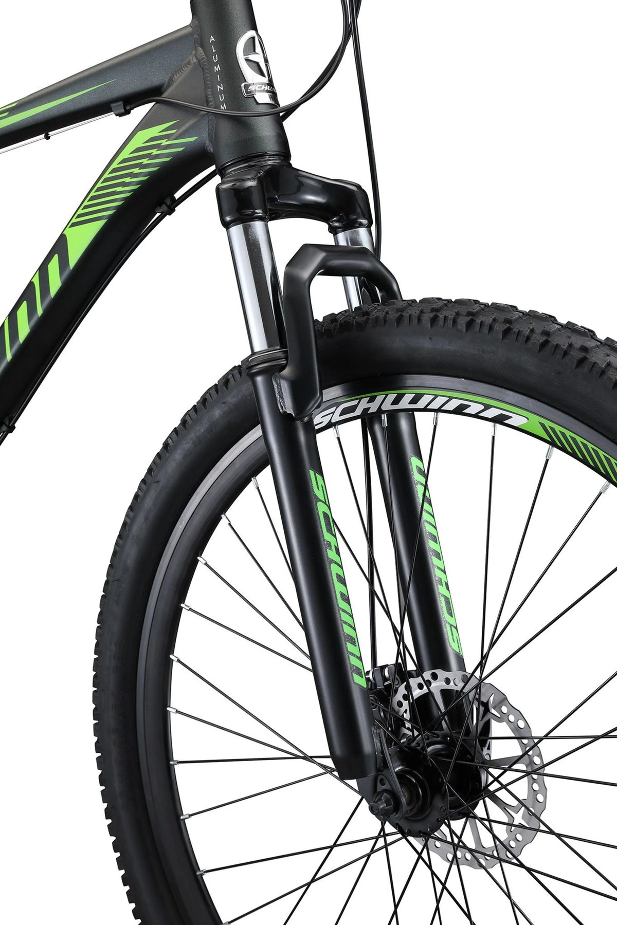 29 - In. Boundary Mens Mountain Bike, Black and Green