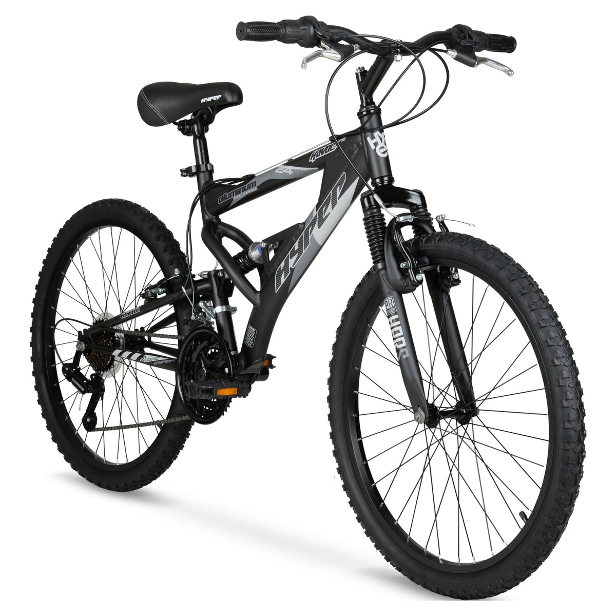 24" Hyper Bicycles Havoc Mountain Bike, Youth/Adult, Recommended Ages 10 - 14 Years Old, Black - Product image 2