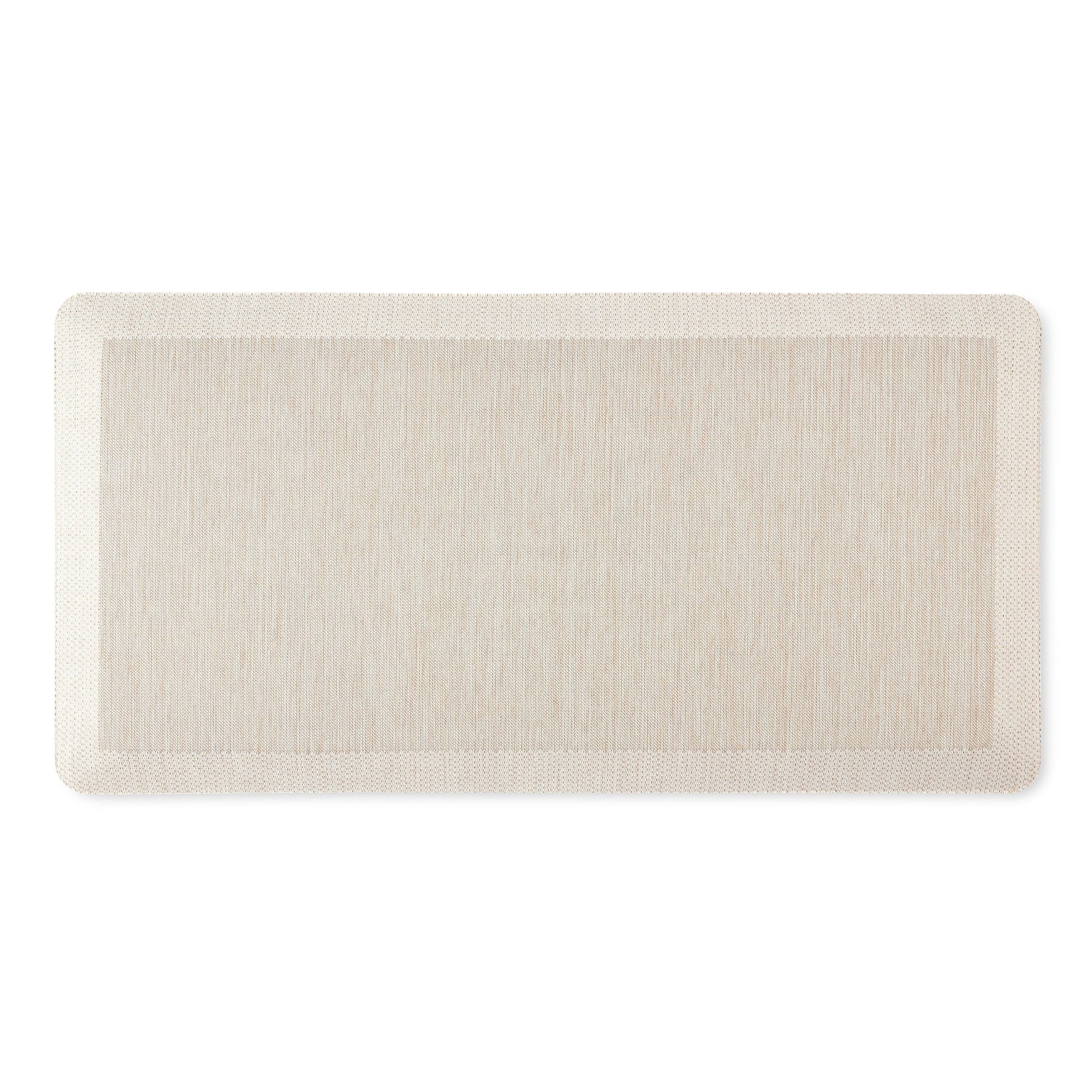 Martha Stewart Mira Modern Heathered Anti-Fatigue Air-Infused Kitchen Mat, Beige, 19.6"x39" - Product image 1