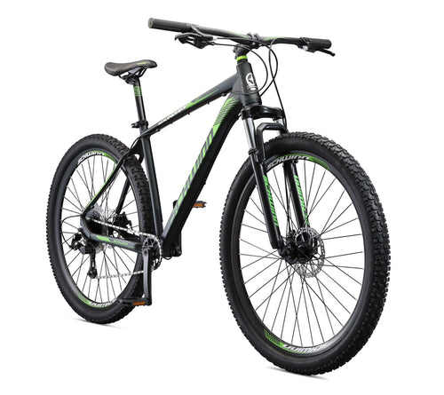 29 - In. Boundary Mens Mountain Bike, Black and Green