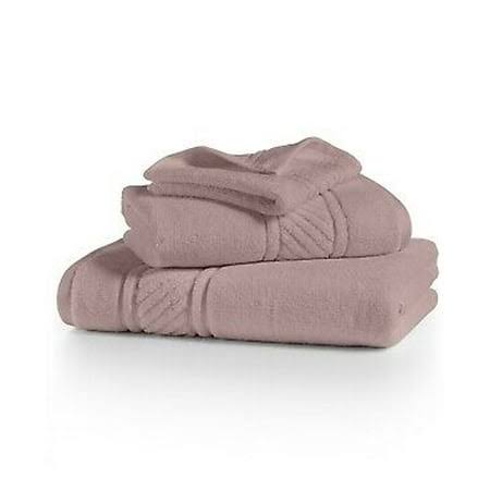 Martha Stewart 100% Cotton Geometric Jacquard Border Bath Towel - Blush, Size: 30 x 54