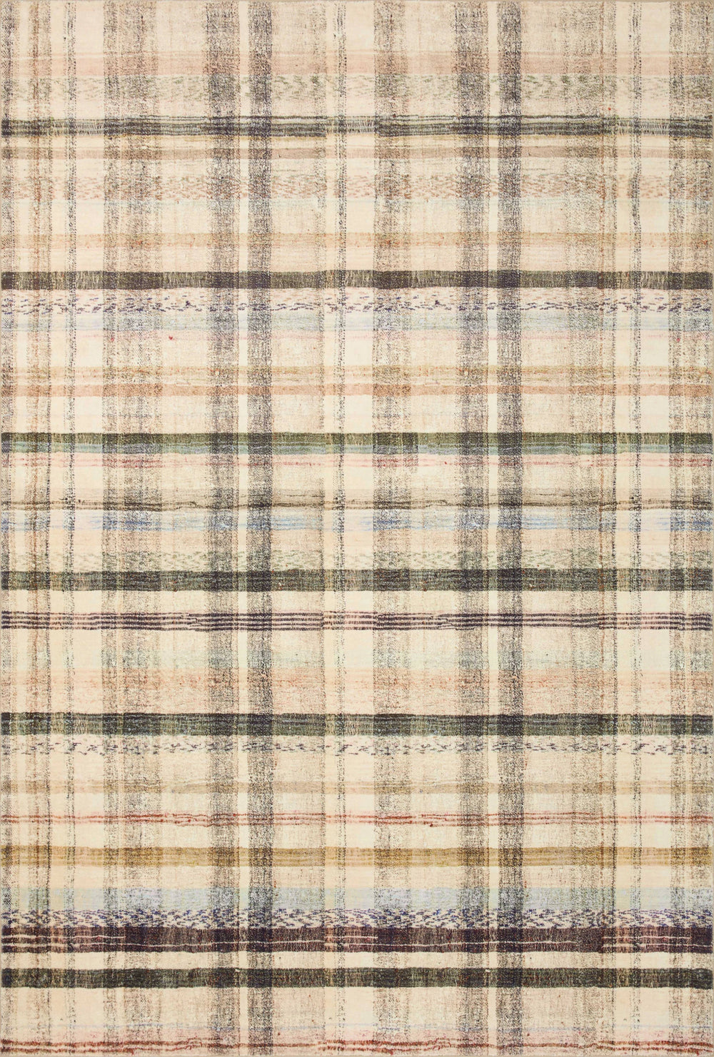Chris Loves Julia x Loloi Humphrey HUM-02 Ivory Multi Rug - 5 ft x 7 ft